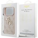 Guess PU 4G Metal Logo kryt pre iPhone 17 Pro, ružový