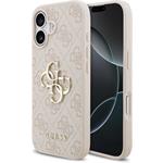 Guess PU 4G Metal Logo kryt pre iPhone 17, ružový