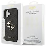 Guess PU 4G Metal Logo kryt pre iPhone 17, sivý
