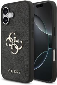 Guess PU 4G Metal Logo kryt pre iPhone 17, sivý