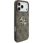 Guess PU 4G Metal Logo kryt pre iPhone 18 Pro Max, hnedý