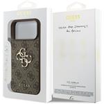 Guess PU 4G Metal Logo kryt pre iPhone 18 Pro Max, hnedý