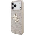 Guess PU 4G Metal Logo kryt pre iPhone 18 Pro Max, ružový