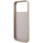 Guess PU 4G Metal Logo kryt pre iPhone 18 Pro Max, ružový