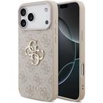 Guess PU 4G Metal Logo kryt pre iPhone 18 Pro Max, ružový