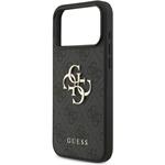 Guess PU 4G Metal Logo kryt pre iPhone 18 Pro Max, sivý