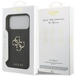Guess PU 4G Metal Logo kryt pre iPhone 18 Pro Max, sivý
