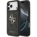 Guess PU 4G Metal Logo kryt pre iPhone 18 Pro Max, sivý