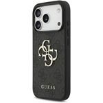 Guess PU 4G Metal Logo kryt pre iPhone 18 Pro, sivý