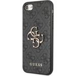 Guess PU 4G Metal Logo kryt pre iPhone 7/8/SE2020/SE2022, sivý