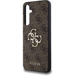 Guess PU 4G Metal Logo kryt pre Samsung Galaxy A35 5G, hnedý