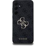 Guess PU 4G Metal Logo kryt pre Samsung Galaxy A35 5G, sivý