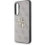 Guess PU 4G Metal Logo kryt pre Samsung Galaxy A36, ružový