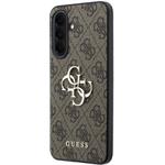 Guess PU 4G Metal Logo kryt pre Samsung Galaxy A37, hnedý