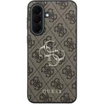 Guess PU 4G Metal Logo kryt pre Samsung Galaxy A37, hnedý