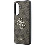 Guess PU 4G Metal Logo kryt pre Samsung Galaxy A37, hnedý