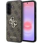 Guess PU 4G Metal Logo kryt pre Samsung Galaxy A37, hnedý