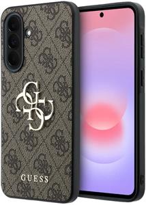 Guess PU 4G Metal Logo kryt pre Samsung Galaxy A37, hnedý