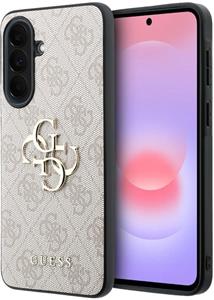 Guess PU 4G Metal Logo kryt pre Samsung Galaxy A37, ružový