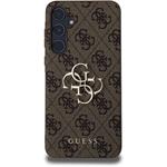 Guess PU 4G Metal Logo kryt pre Samsung Galaxy A55 5G, hnedý