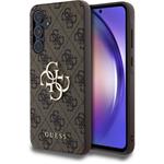 Guess PU 4G Metal Logo kryt pre Samsung Galaxy A55 5G, hnedý