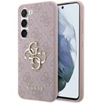 Guess PU 4G Metal Logo kryt pre Samsung Galaxy A55 5G, ružový