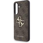 Guess PU 4G Metal Logo kryt pre Samsung Galaxy A56, hnedý