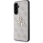 Guess PU 4G Metal Logo kryt pre Samsung Galaxy A56, ružový