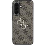 Guess PU 4G Metal Logo kryt pre Samsung Galaxy A57, hnedý