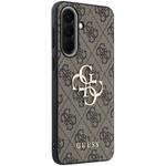 Guess PU 4G Metal Logo kryt pre Samsung Galaxy A57, hnedý