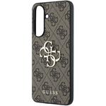 Guess PU 4G Metal Logo kryt pre Samsung Galaxy A57, hnedý