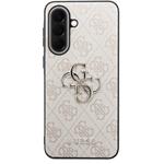 Guess PU 4G Metal Logo kryt pre Samsung Galaxy A57, ružový