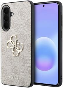 Guess PU 4G Metal Logo kryt pre Samsung Galaxy A57, ružový