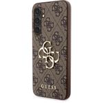 Guess PU 4G Metal Logo kryt pre Samsung Galaxy S23 FE, hnedý