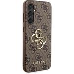 Guess PU 4G Metal Logo kryt pre Samsung Galaxy S23 FE, hnedý