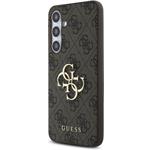 Guess PU 4G Metal Logo kryt pre Samsung Galaxy S24 FE, hnedý