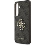 Guess PU 4G Metal Logo kryt pre Samsung Galaxy S24 FE, hnedý