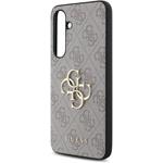 Guess PU 4G Metal Logo kryt pre Samsung Galaxy S24 FE, ružový