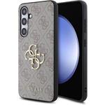 Guess PU 4G Metal Logo kryt pre Samsung Galaxy S24 FE, ružový