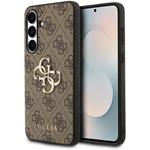 Guess PU 4G Metal Logo kryt pre Samsung Galaxy S25 FE, hnedý