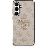 Guess PU 4G Metal Logo kryt pre Samsung Galaxy S25 FE, ružový