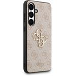 Guess PU 4G Metal Logo kryt pre Samsung Galaxy S25 FE, ružový