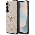 Guess PU 4G Metal Logo kryt pre Samsung Galaxy S25 FE, ružový