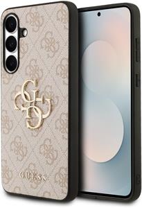 Guess PU 4G Metal Logo kryt pre Samsung Galaxy S25 FE, ružový