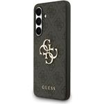 Guess PU 4G Metal Logo kryt pre Samsung Galaxy S25 FE, sivý