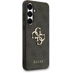 Guess PU 4G Metal Logo kryt pre Samsung Galaxy S25 FE, sivý