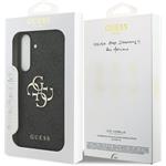Guess PU 4G Metal Logo kryt pre Samsung Galaxy S25 FE, sivý