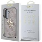 Guess PU 4G Metal Logo kryt pre Samsung Galaxy S25+, ružový