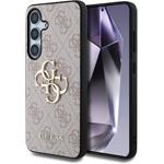 Guess PU 4G Metal Logo kryt pre Samsung Galaxy S25+, ružový