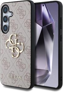 Guess PU 4G Metal Logo kryt pre Samsung Galaxy S25+, ružový